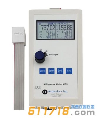 美国AlphaLab MR3三轴磁阻毫高斯计